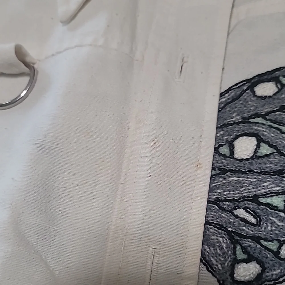 One-of-a-Kind Vintage Hand Embroidered Light Weight Linen Jacket - Picture 8 of 12